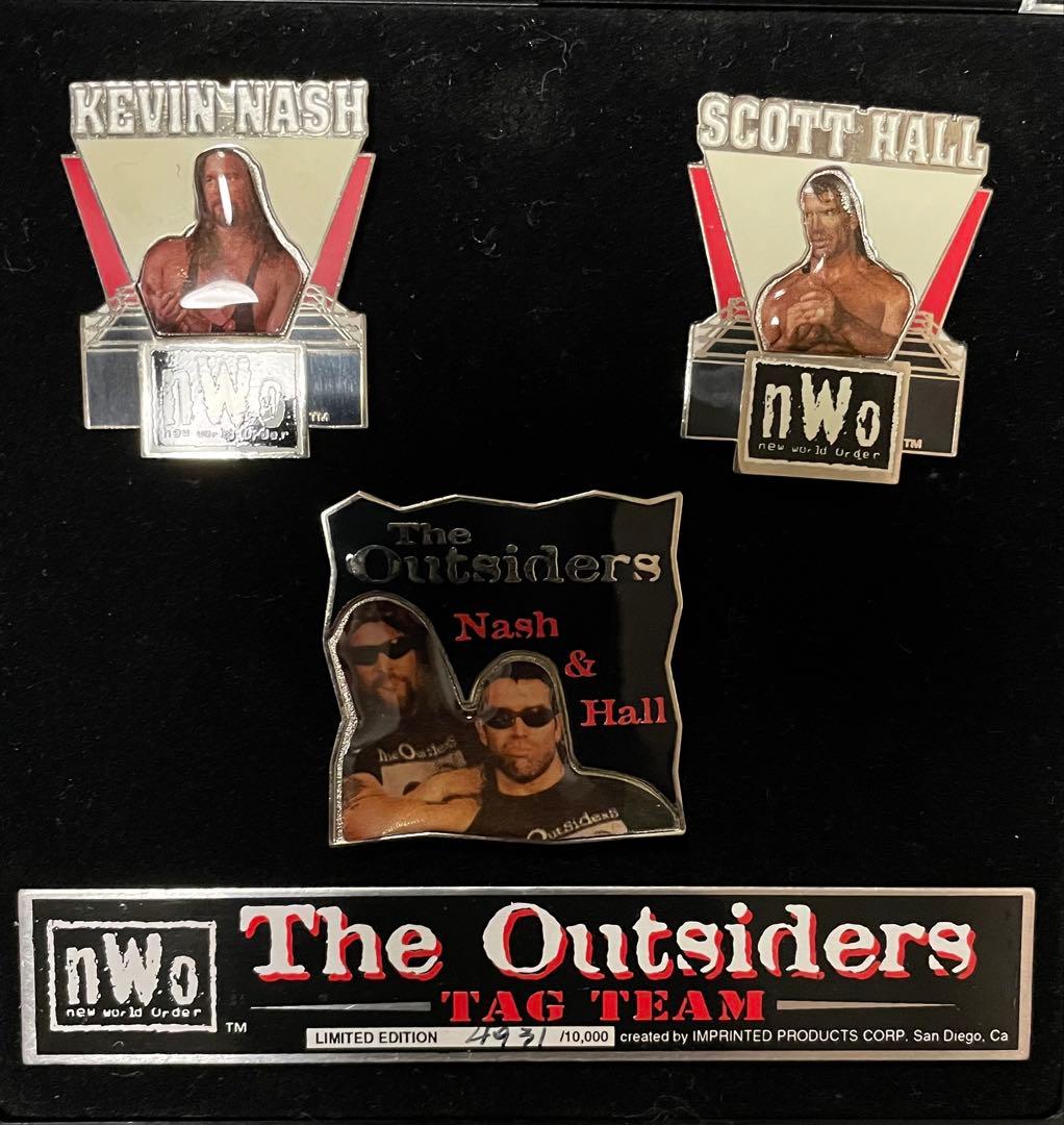 超激レアnWoThe OutsidersTAGTEAM 限定10000ピンバッジ