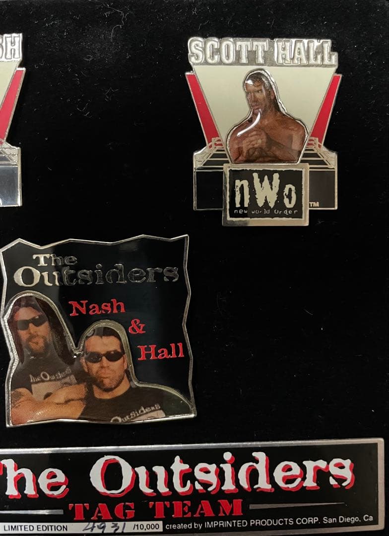 超激レアnWoThe OutsidersTAGTEAM 限定10000ピンバッジ