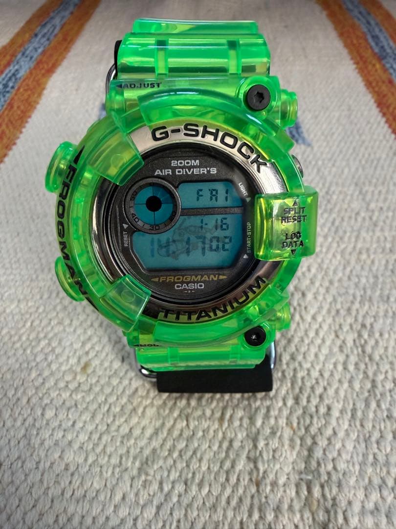 CASIO G-SHOCK FROGMAN DW-8200 ベゼル・バンド交換品