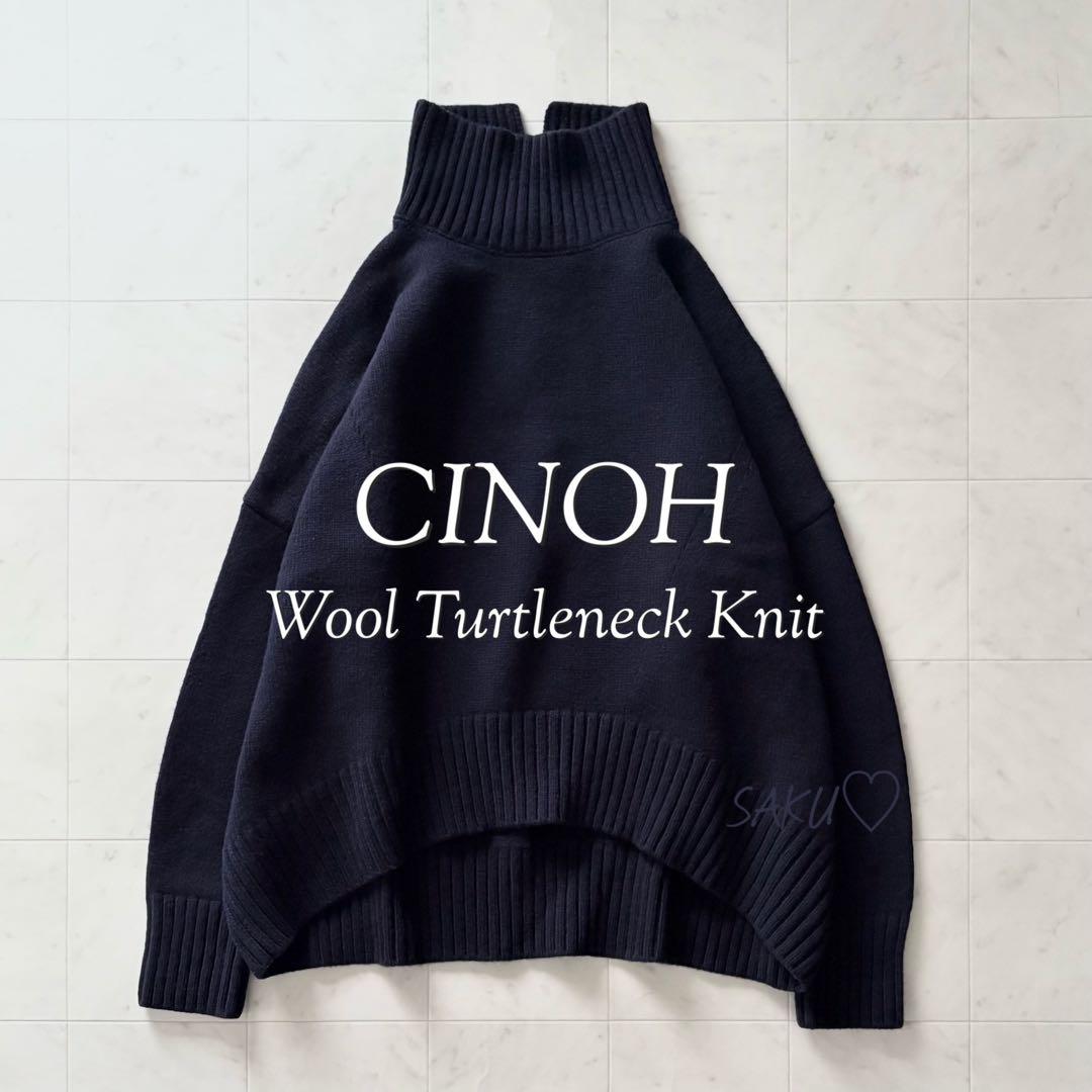 定価37400円 ドゥーズィエムクラス CINOH タートルネックニット 38