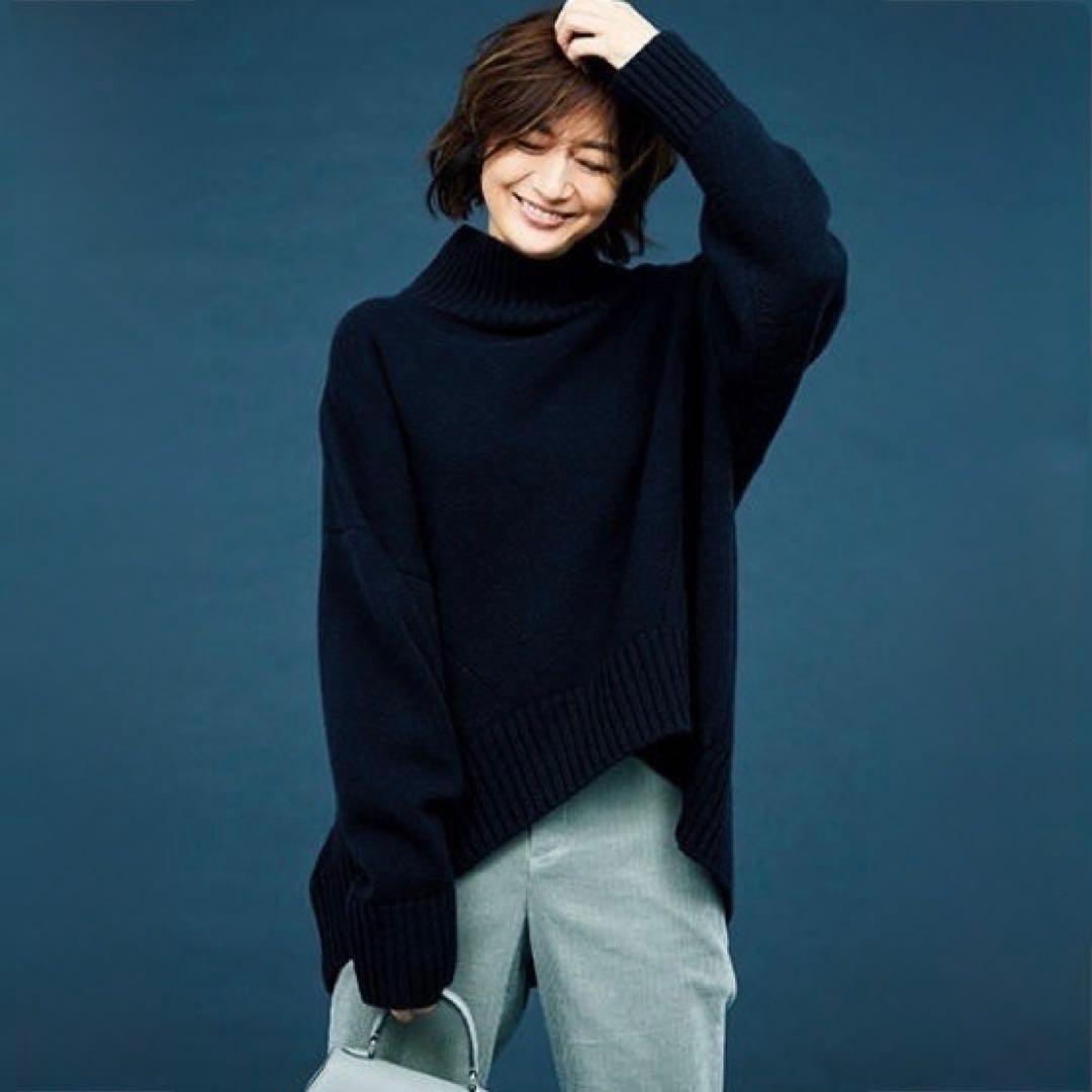 定価37400円 ドゥーズィエムクラス CINOH タートルネックニット 38