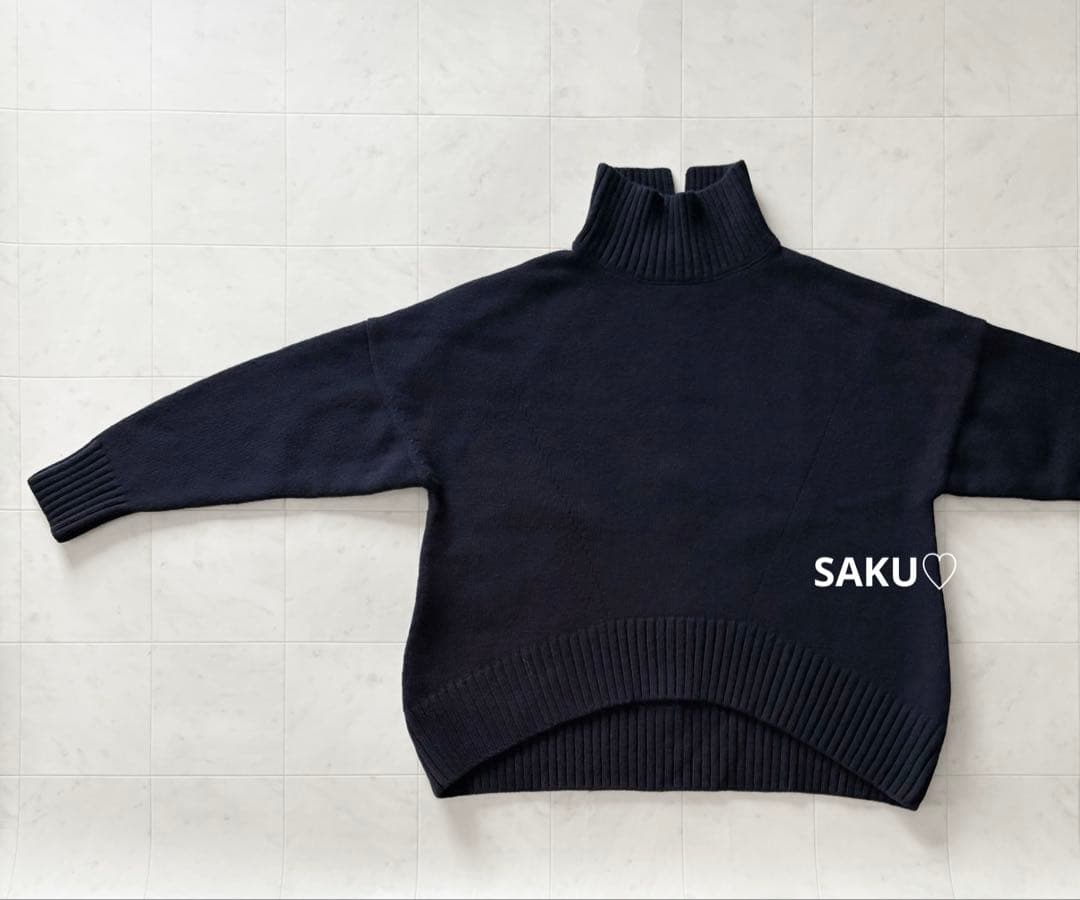 定価37400円 ドゥーズィエムクラス CINOH タートルネックニット 38