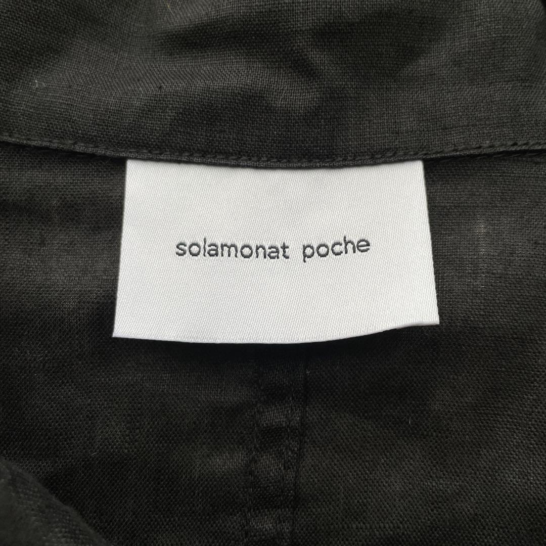 【ゆっこ ✨】solamonat poche リネンミリタリーJK ジャケ