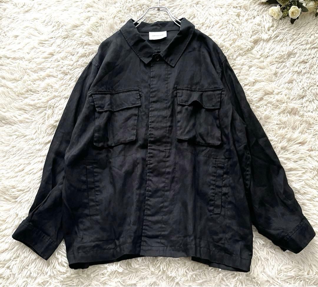 【ゆっこ ✨】solamonat poche リネンミリタリーJK ジャケ