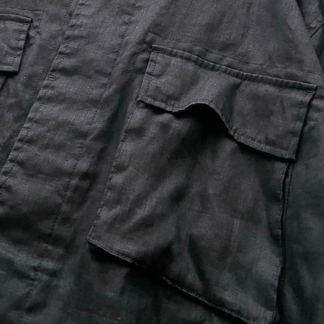 【ゆっこ ✨】solamonat poche リネンミリタリーJK ジャケ