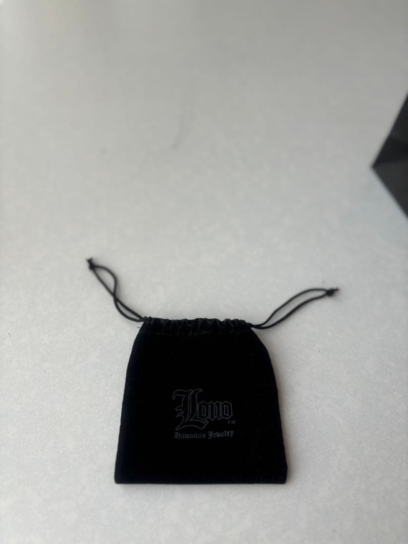 【ハワイアンジュエリー】Lono シルバーブラックロジウムコーティングネックレス