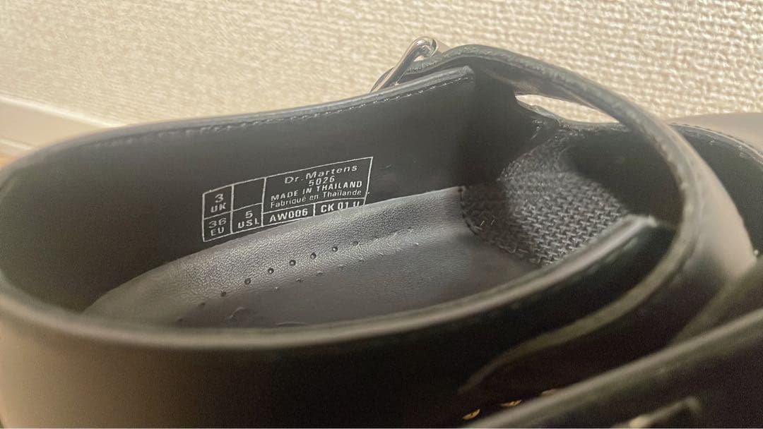 【新品未使用】Dr. Martens 5026 ブラック メリージェーン　UK3