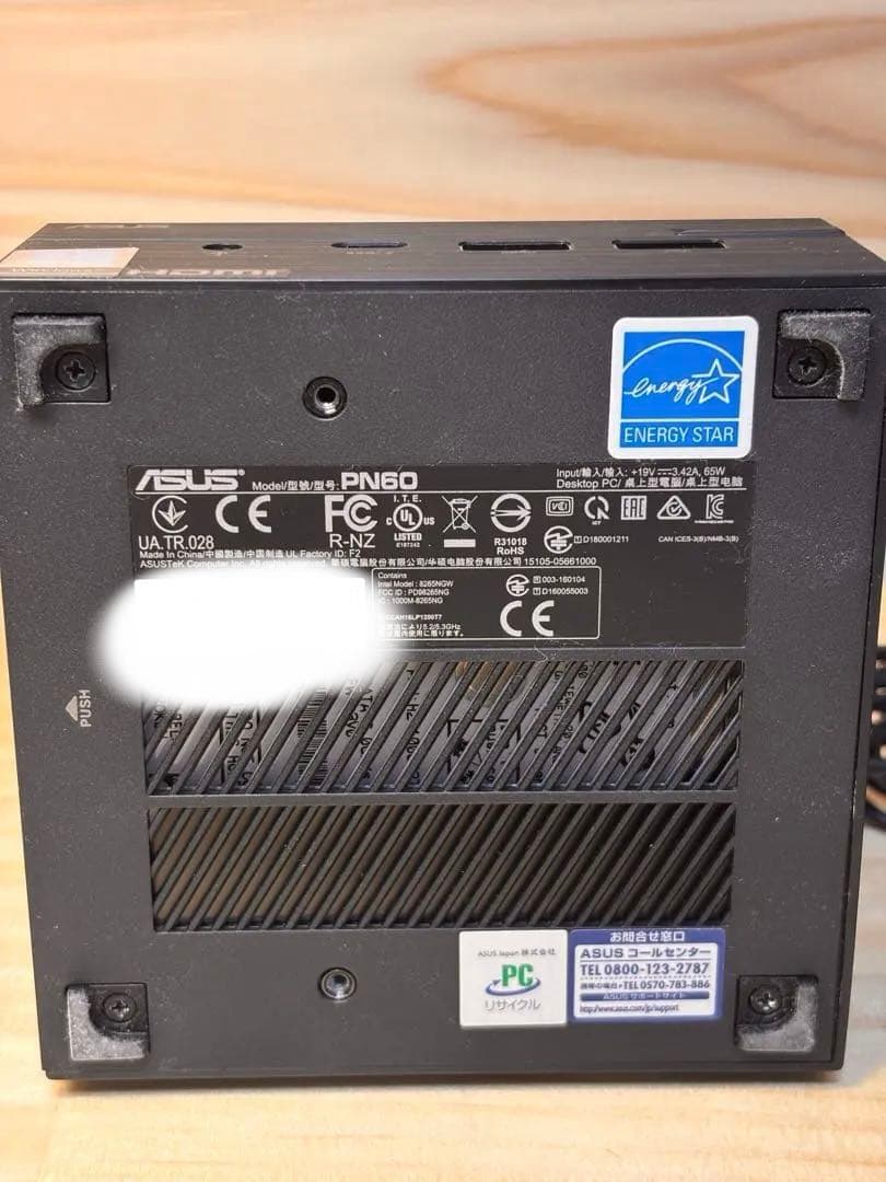 ASUS PN60 HDD1TB Core i3 Windows10 ミニPC