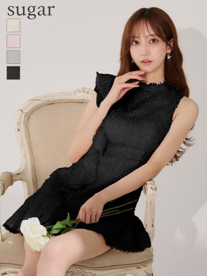 N*A様 【美品】sugar フリンジ/ フリル/ ミニワンピース