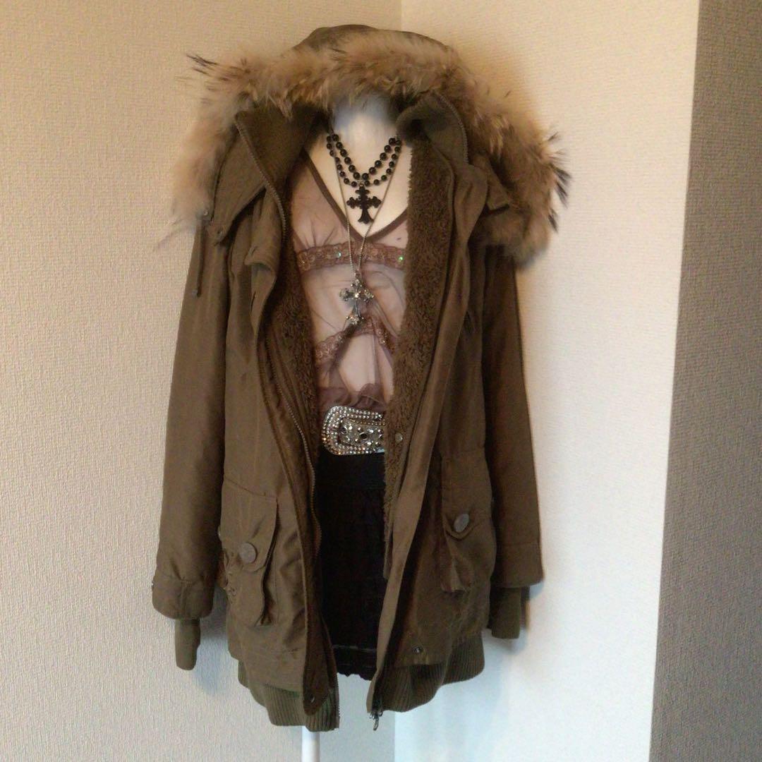 y2k 00s archive グランジファーモッズコート　平成ギャル　お兄系