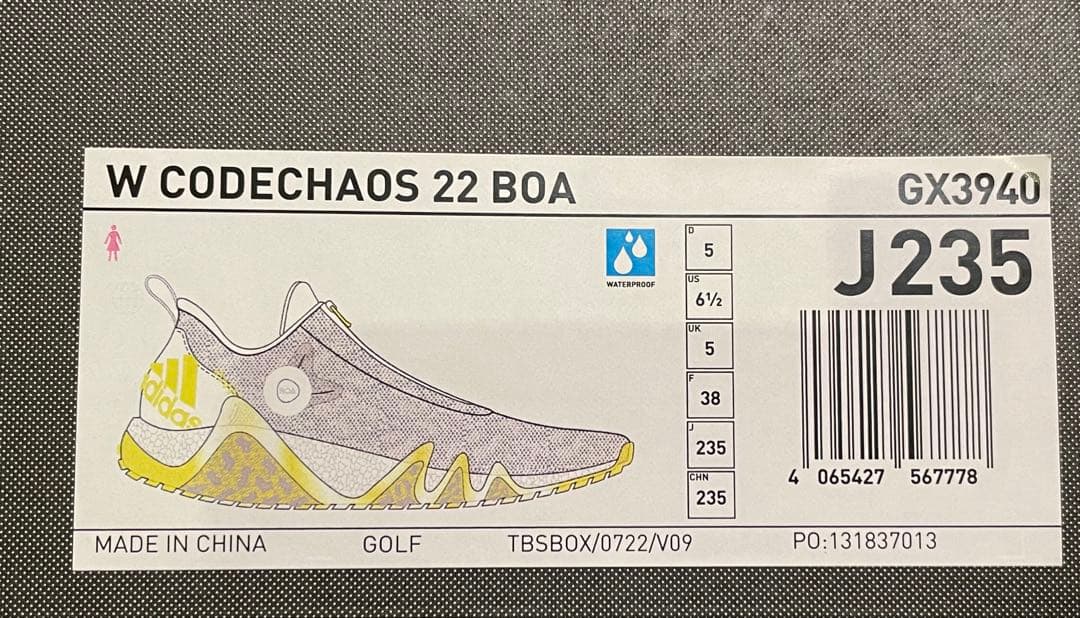 adidas コードカオス　レディース　23.5 GX3940 ゴルフジュース