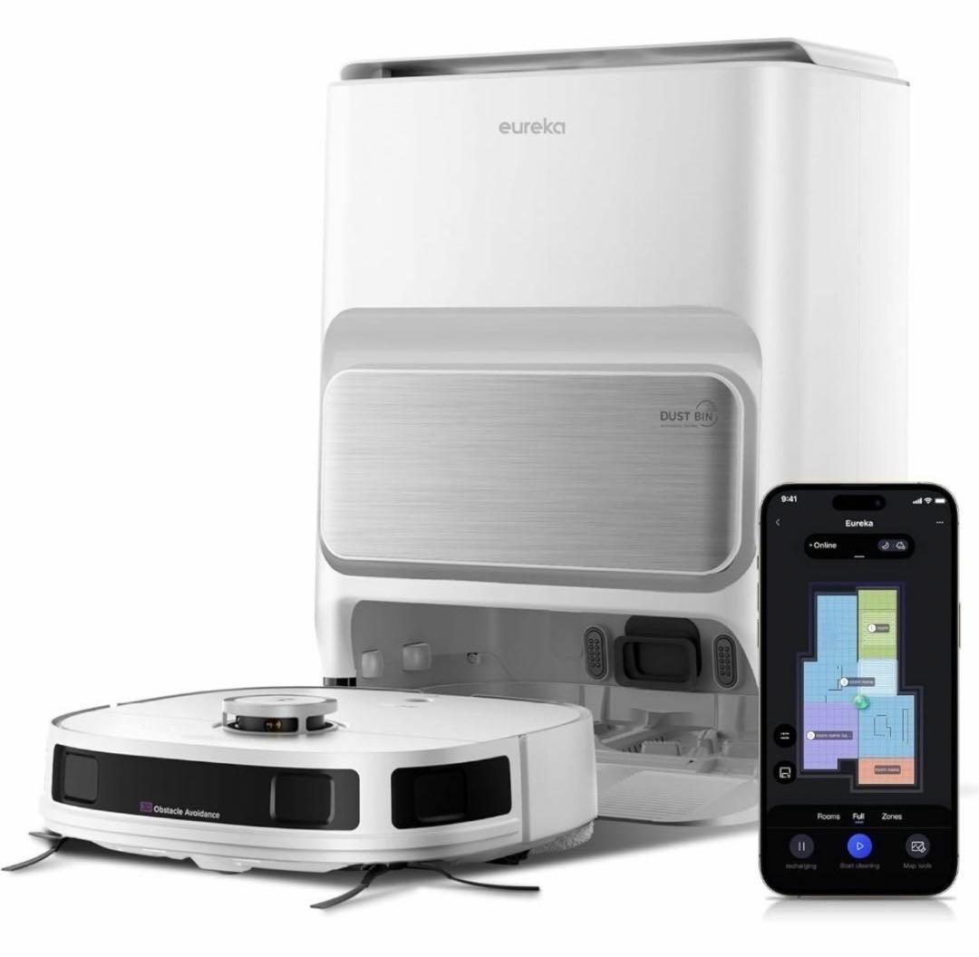 J12Ultra ロボット掃除機 5000pa強力吸引 全自動ステーション