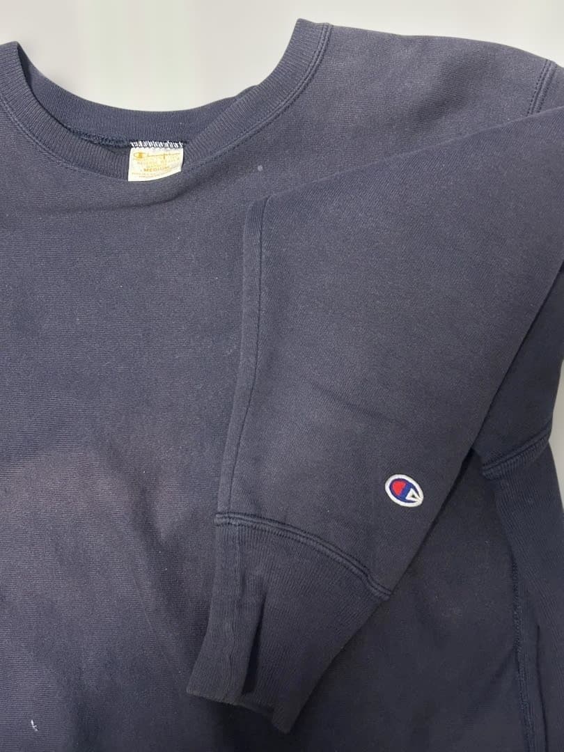 よ*き様 90s Champion リバースウィーブ USA製 ネイビー フェー