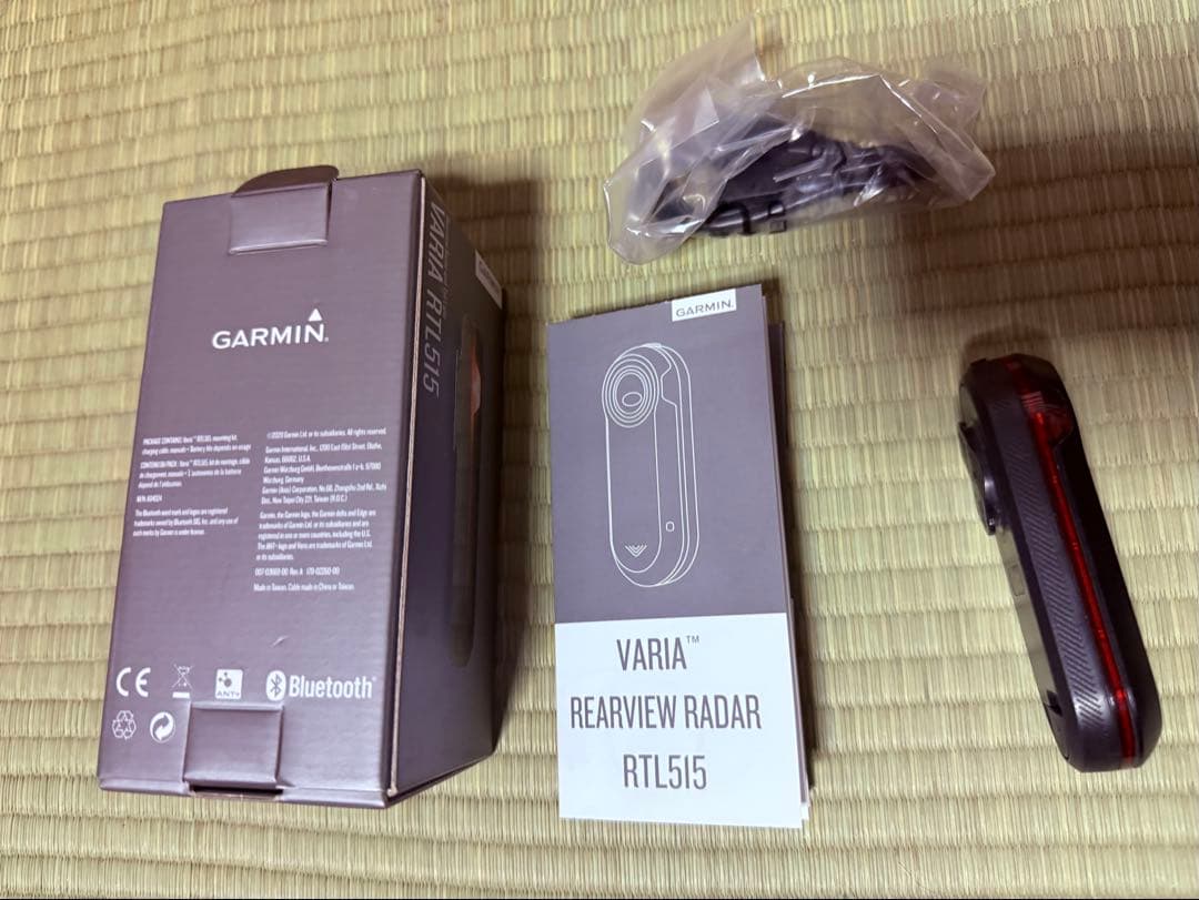【マウント付】GARMIN Varia RTL515 リアビューレーダー