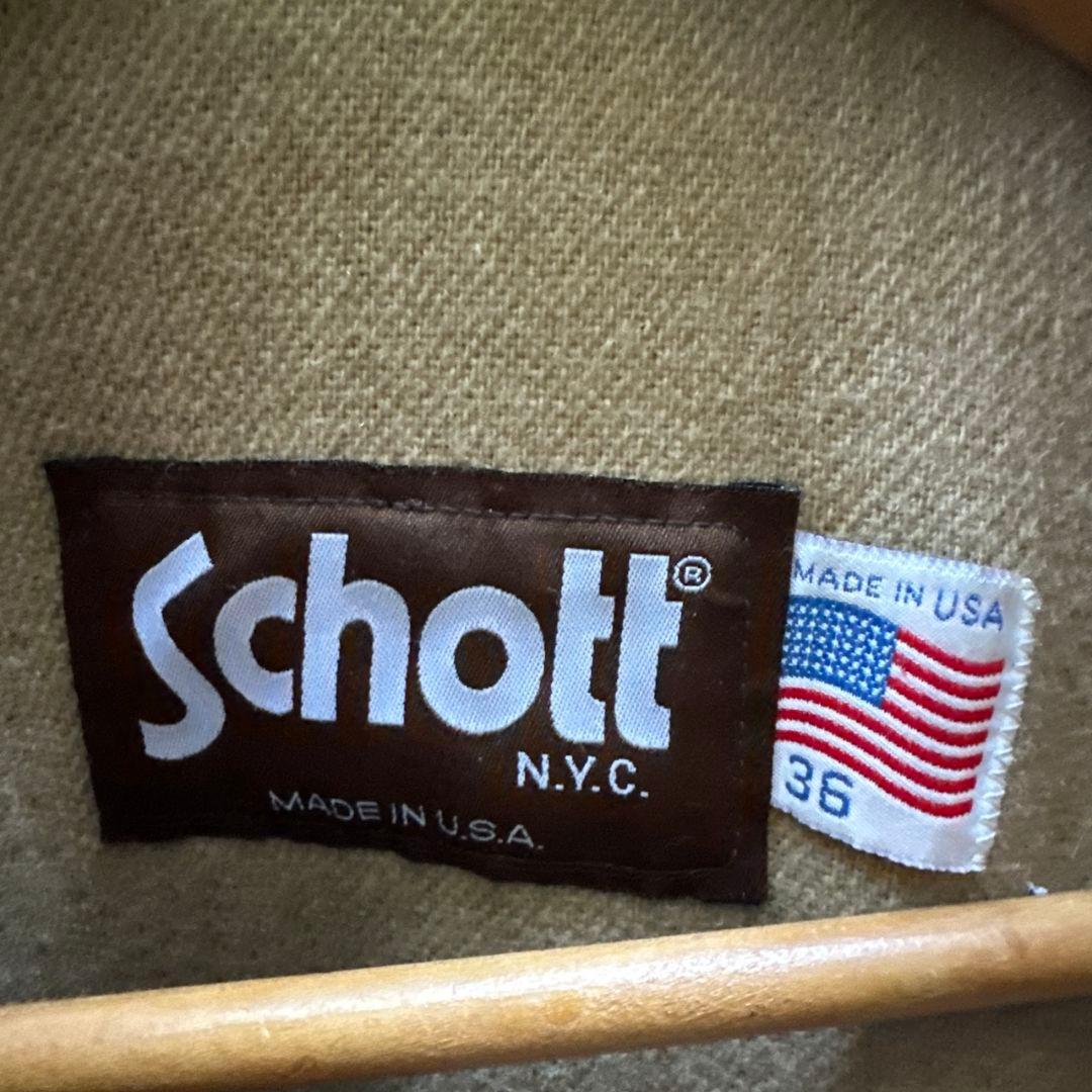 【USA製】SCHOTT ショット U64 レザージャケット フライトジャケット