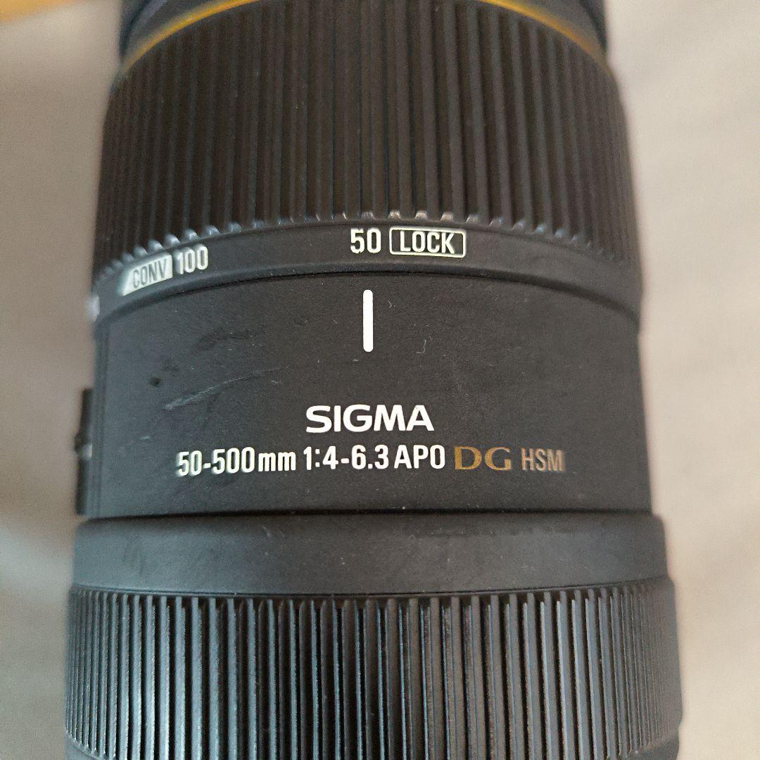 レンズ(ズーム) Sigma 50-500mm APO DG HSM