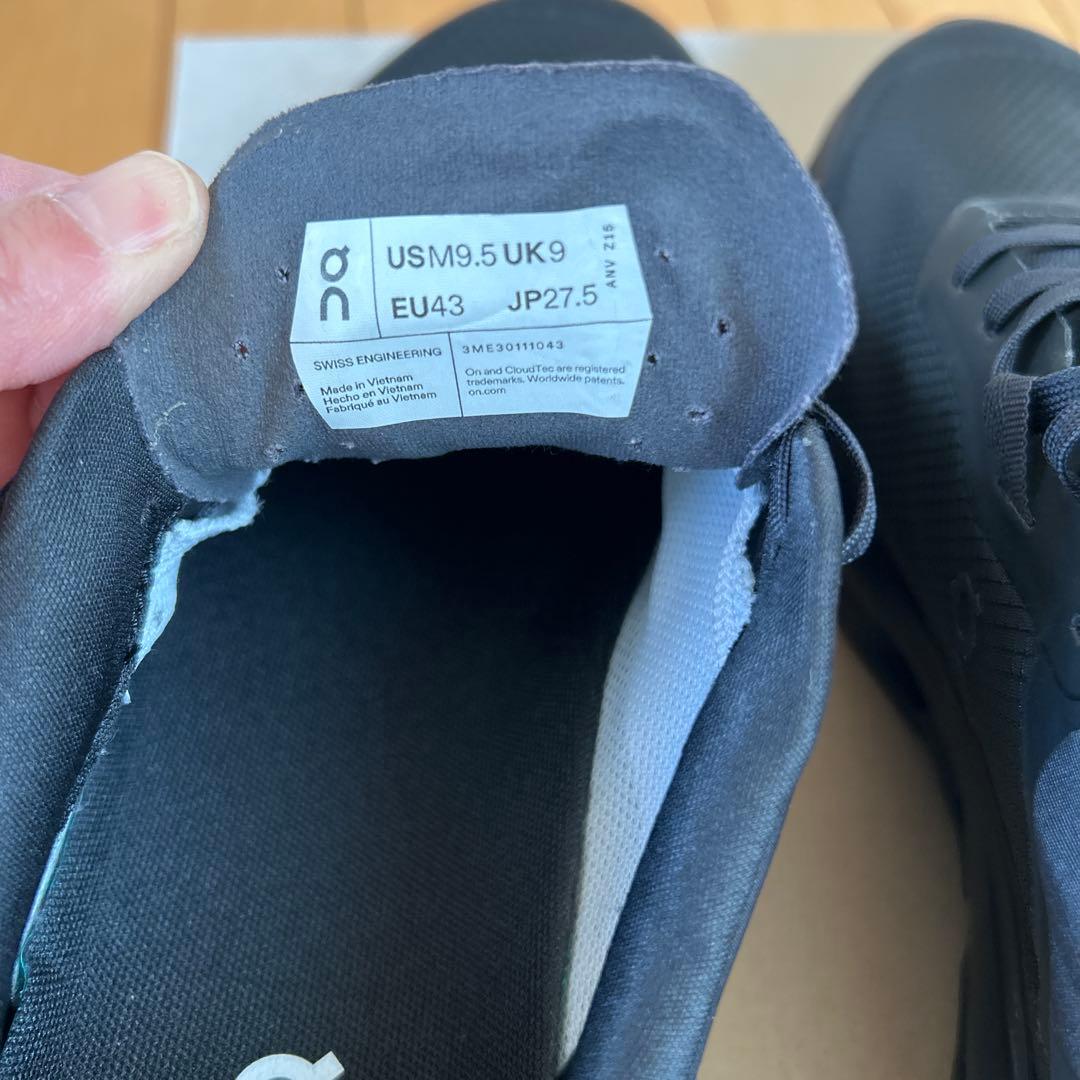 On cloudvista 2 美品 BK 27.5cm