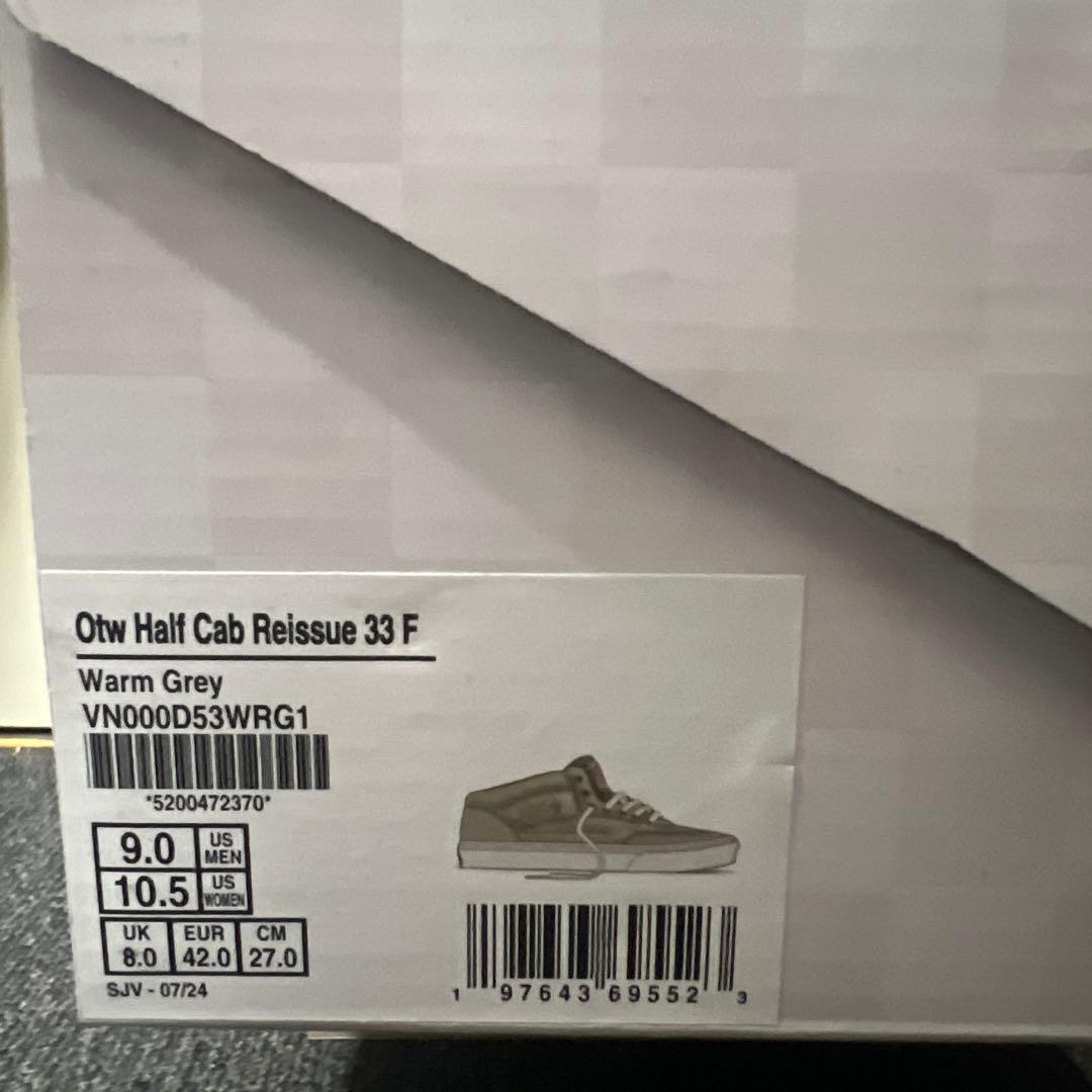 新品未使用 VANS OTW HALF CAB 33 FOAM 27cm