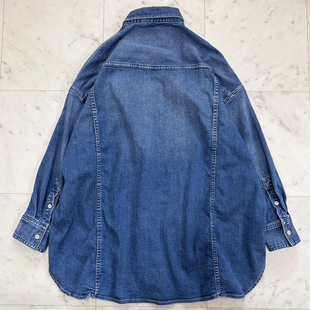 美品✨ヘルシーデニム　アーモンド　デニムシャツ　オーバーシルエット　2024SS
