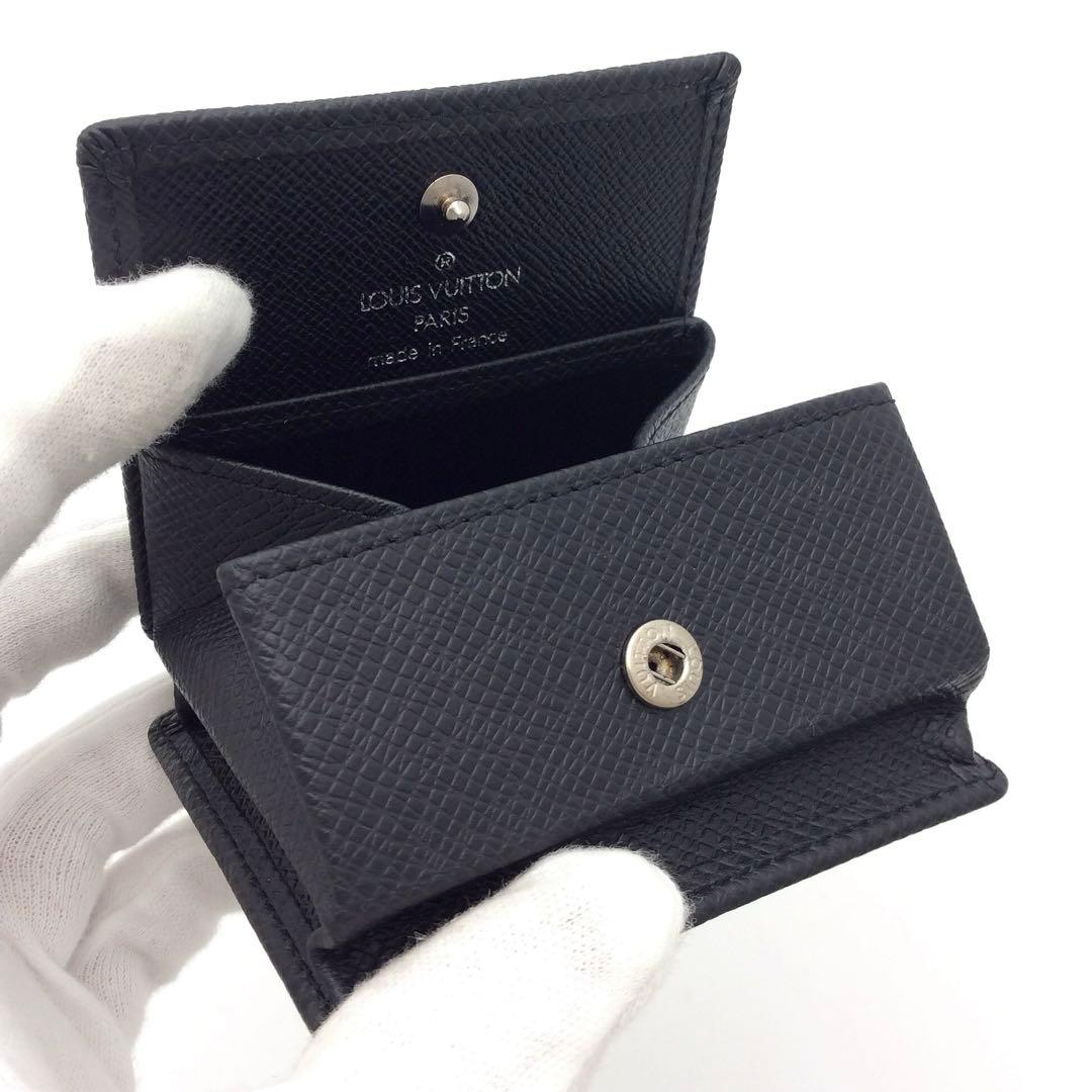 ルイヴィトン タイガ 黒 ブラック メンズ 小銭入れ ケース ボワット