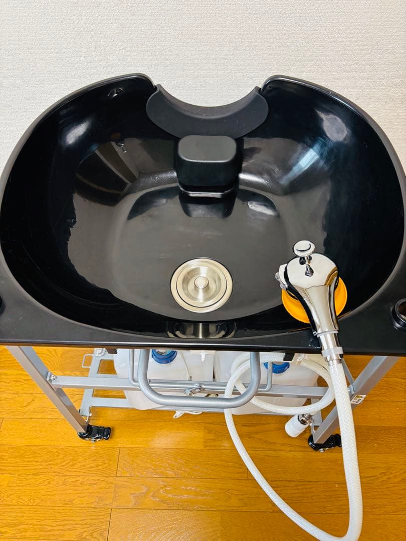 移動式シャンプー台　保温ヒーター付き