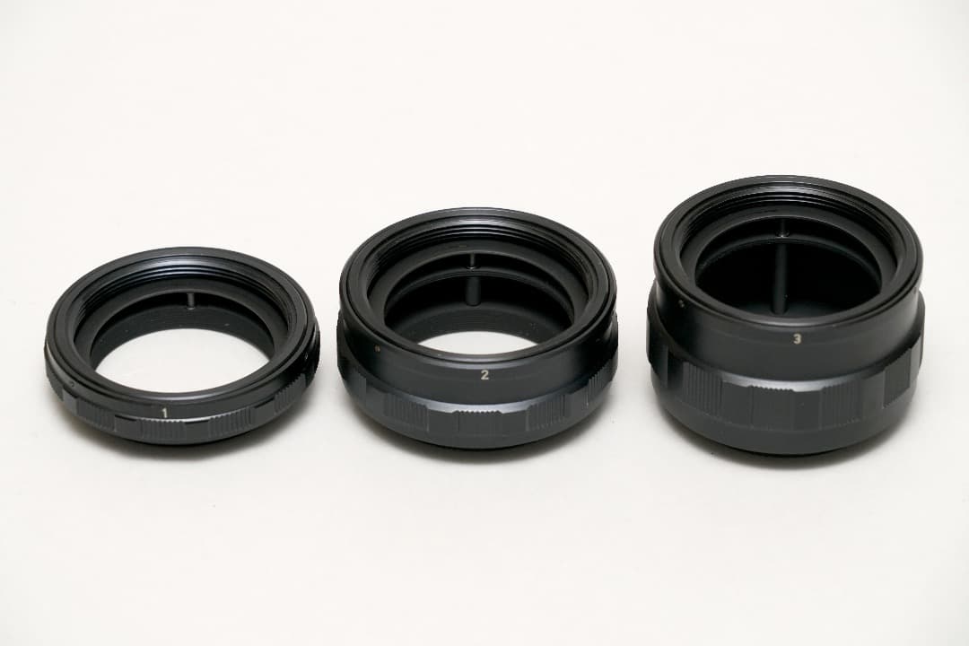 ペンタックス　タクマーレンズ用　中間リング　3個セット（中古品）