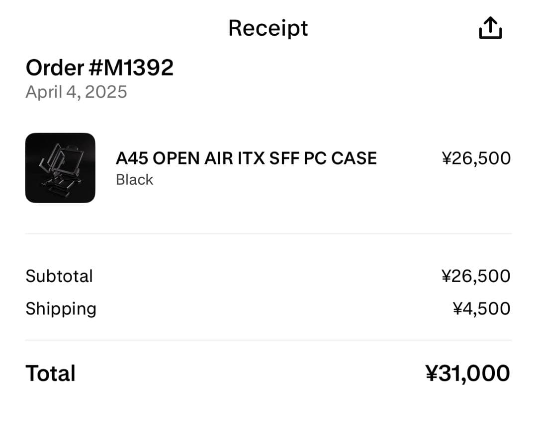 A45 オープンフレーム型PCケース