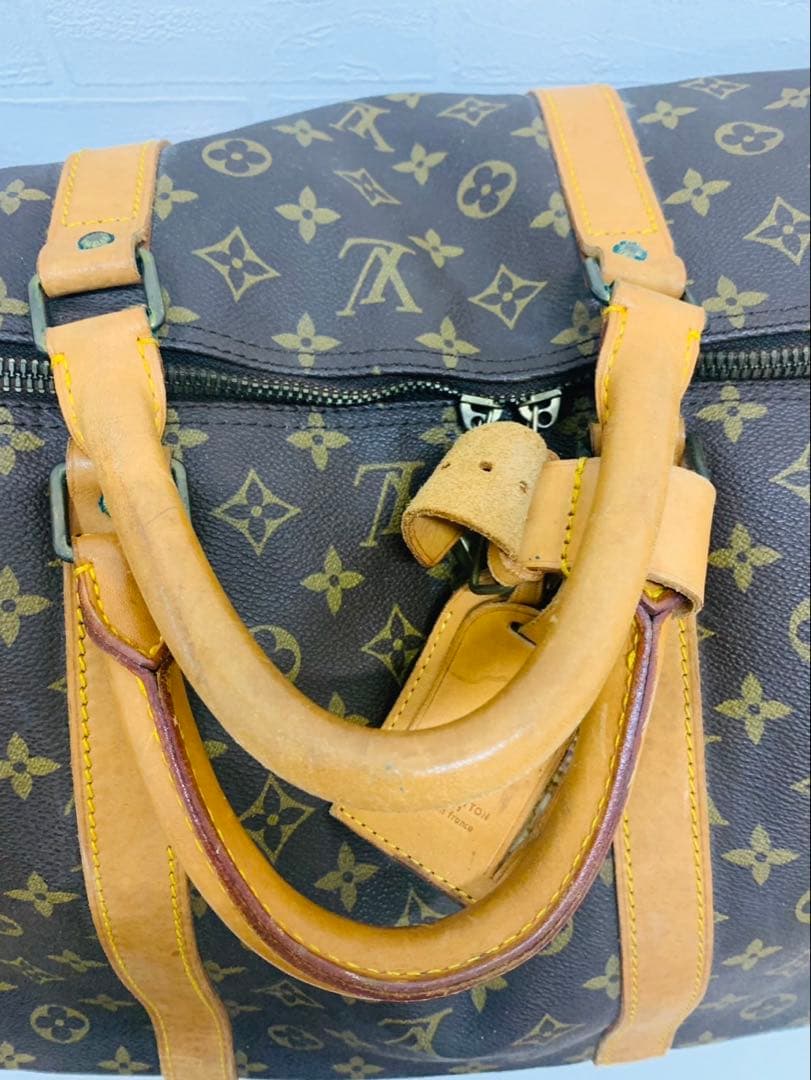 ルイヴィトン モノグラム ボストンバッグ キーポル60 レザー ブラウン