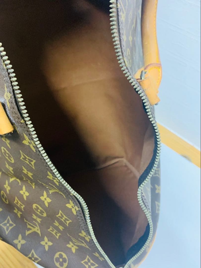 ルイヴィトン モノグラム ボストンバッグ キーポル60 レザー ブラウン