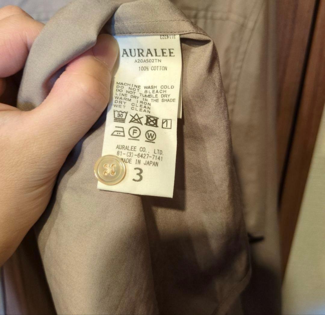 AURALEE 長袖シャツ