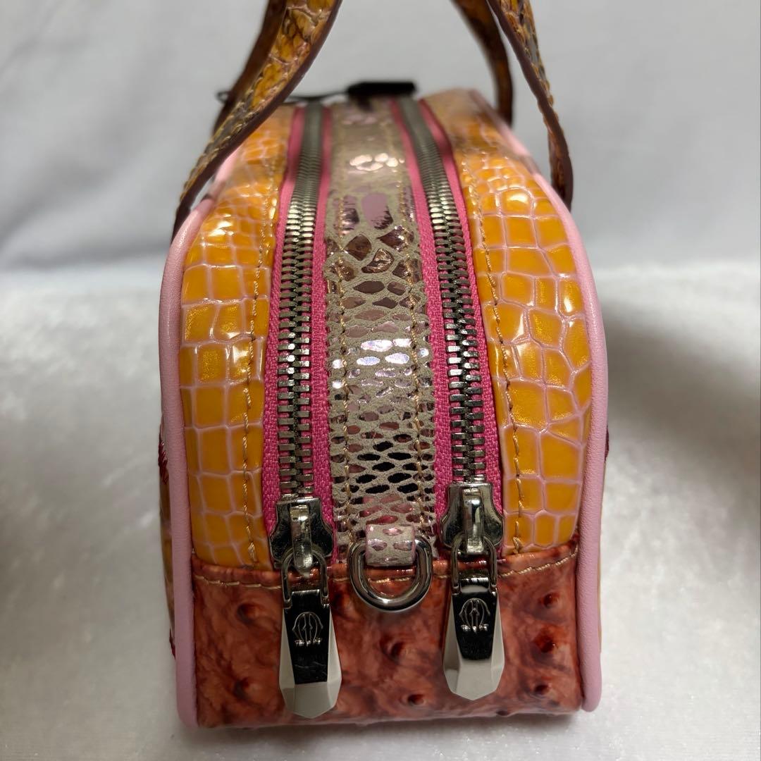 【未使用】ABISTE MICHELANGELO ミニボストンバッグ チェーン付