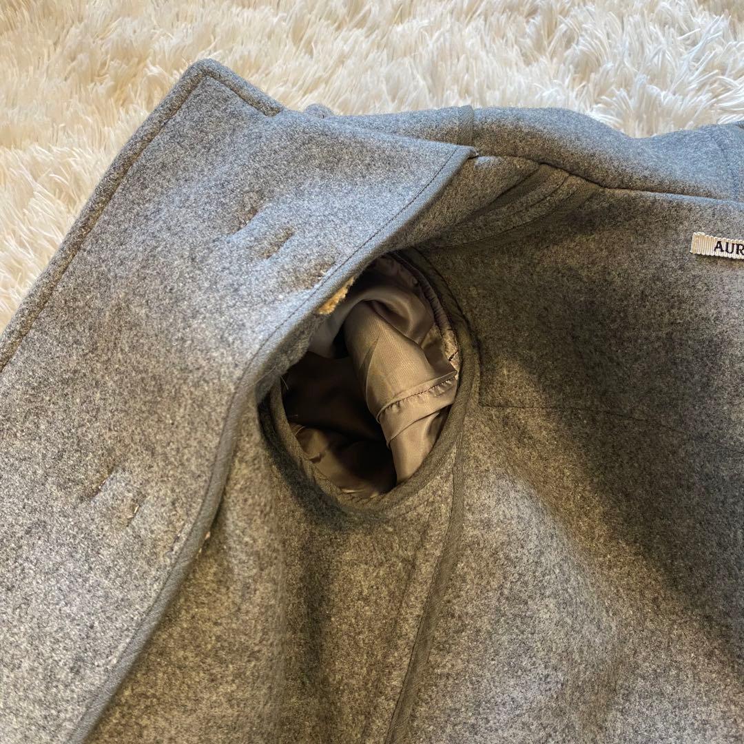 極美品 オーラリー☆ダッフルコート　ロング グレー 0サイズ