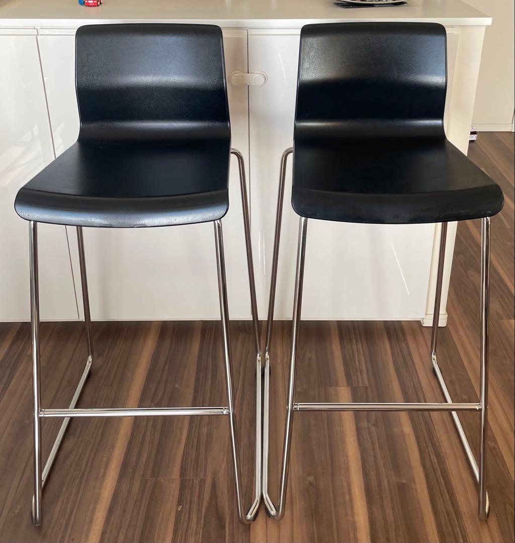 【引取限定】IKEA カウンターチェア　GLENN 4脚