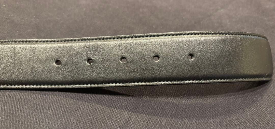 【美品】BVLGARI ブルガリ レザーベルト 44/110 ブラック