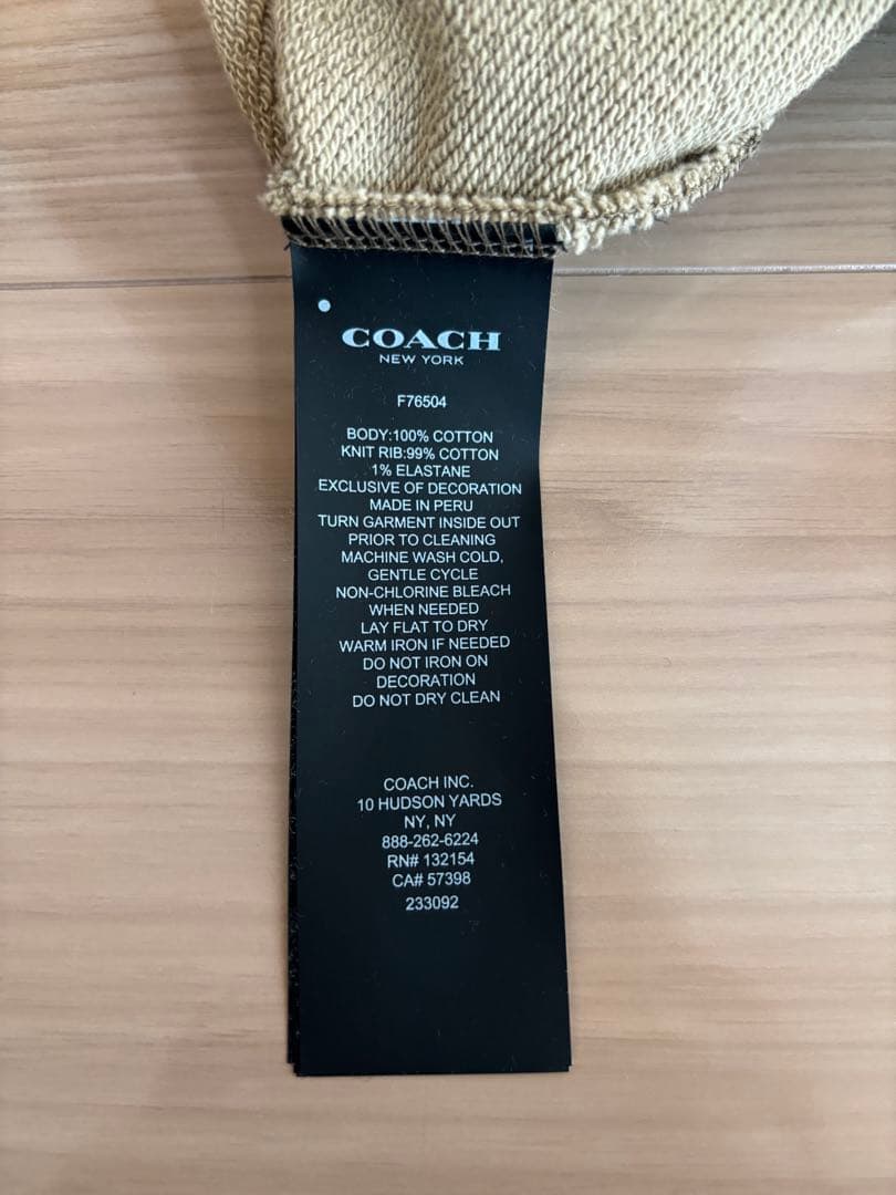 coach コーチ　パーカー　メンズ