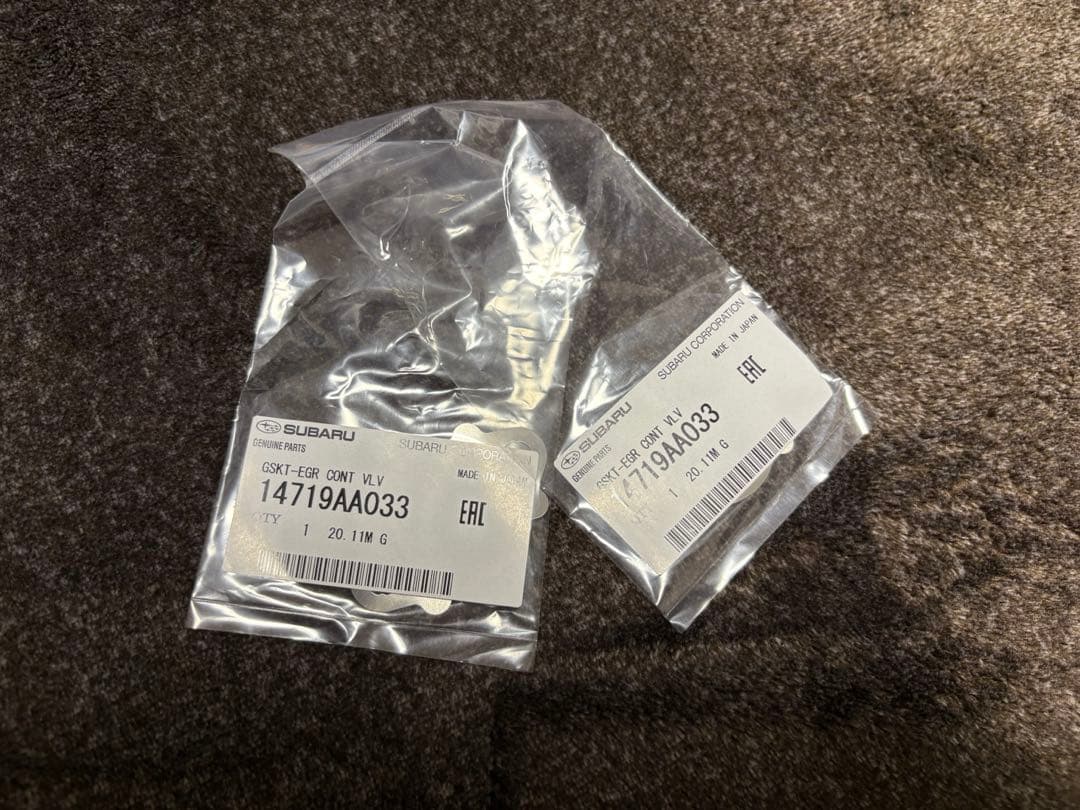 GRBインプレッサ 2次エアコンビバルブ ガスケット付き