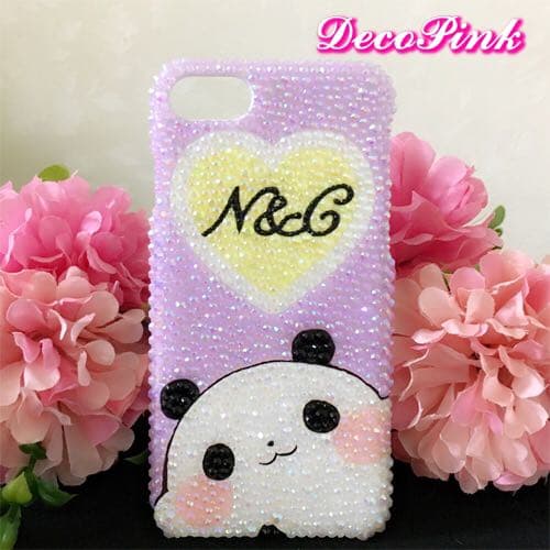 パンダ イニシャル スマホケース iPhoneケース