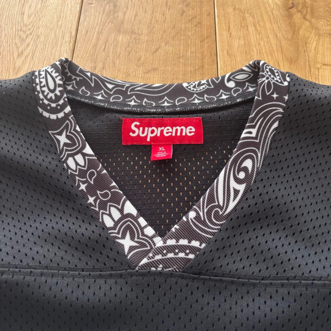 【新品】Supreme Bandana Football Jersey ブラック