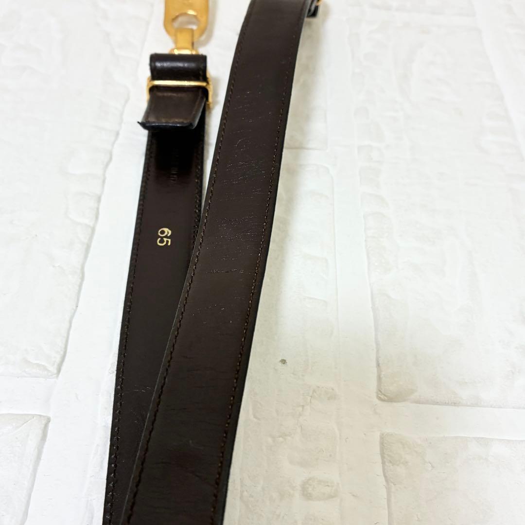 希少　OLD CELINE セリーヌ トリオンフバックル レザーベルト