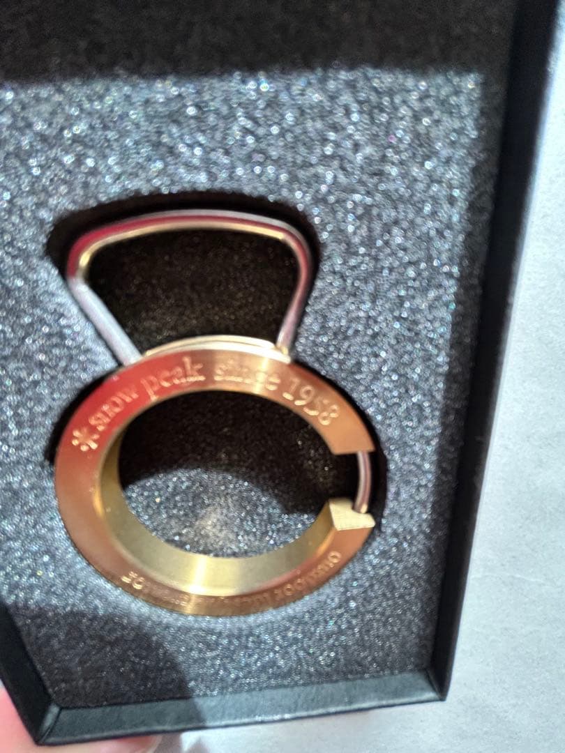 【限定レア品】　スノーピーク　真鍮　キーリング