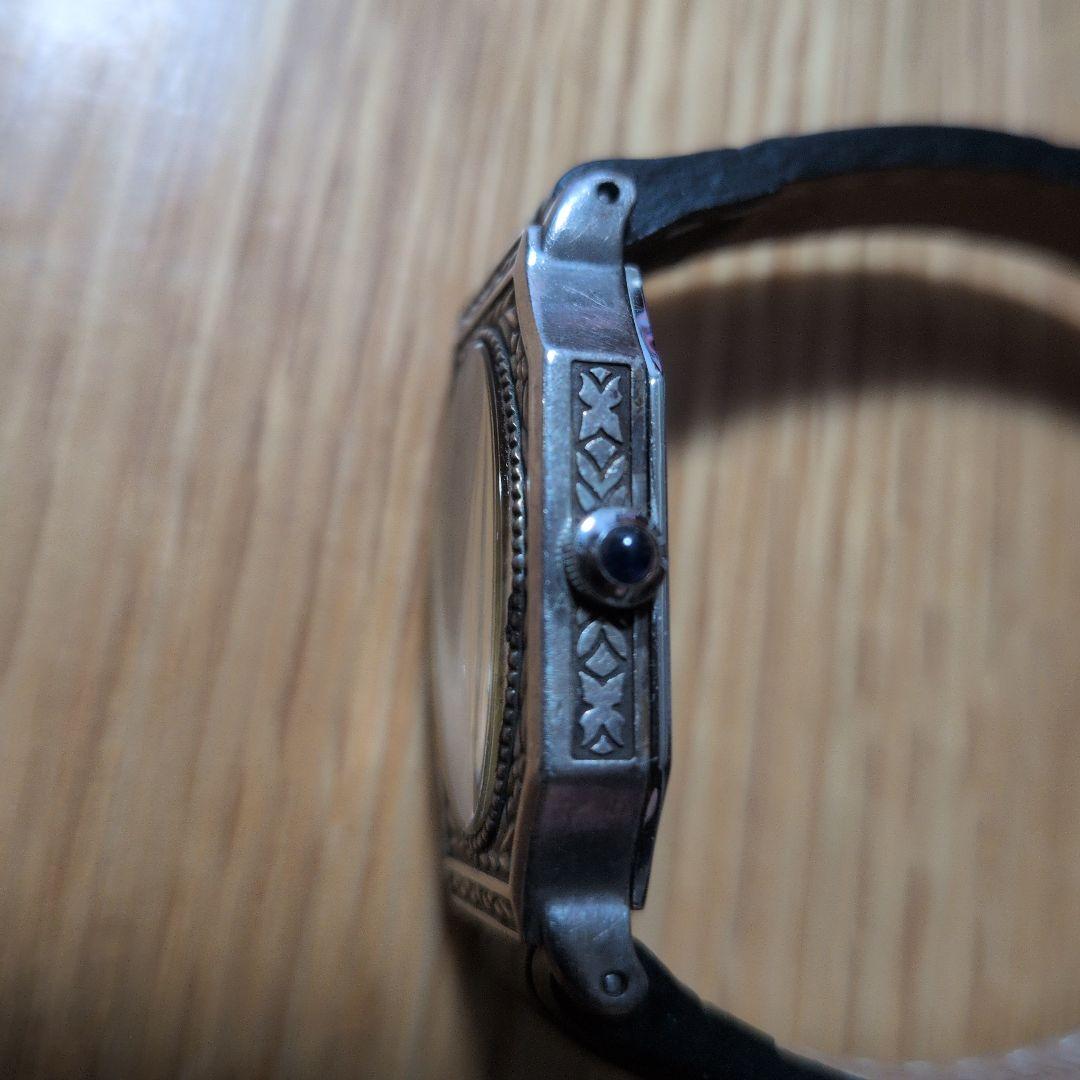 アガット クォーツ腕時計 オーバル型