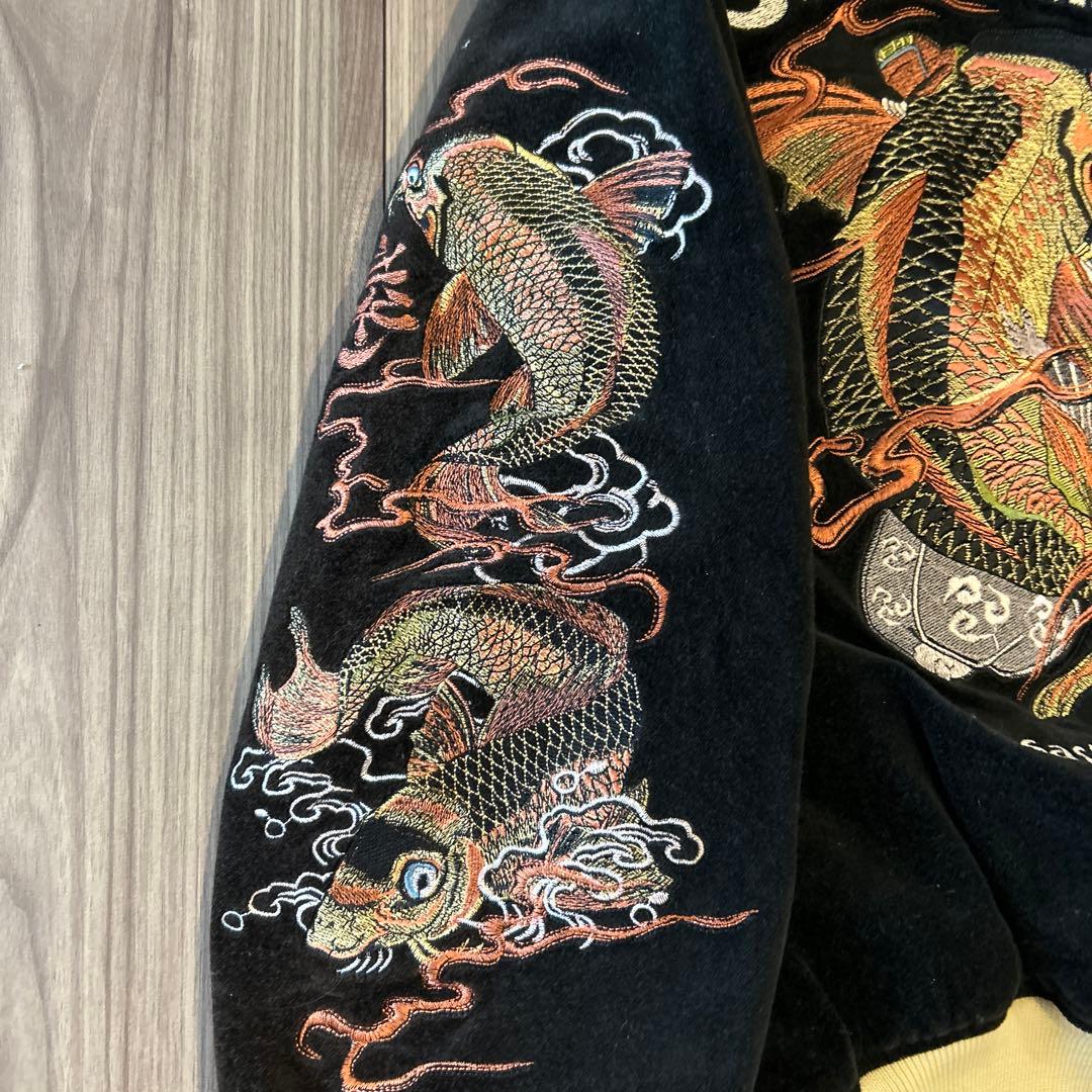 【美品】爆裂爛漫娘　別珍　リバーシブル　スカジャン　武蔵坊弁慶　サイズ44 爆爛