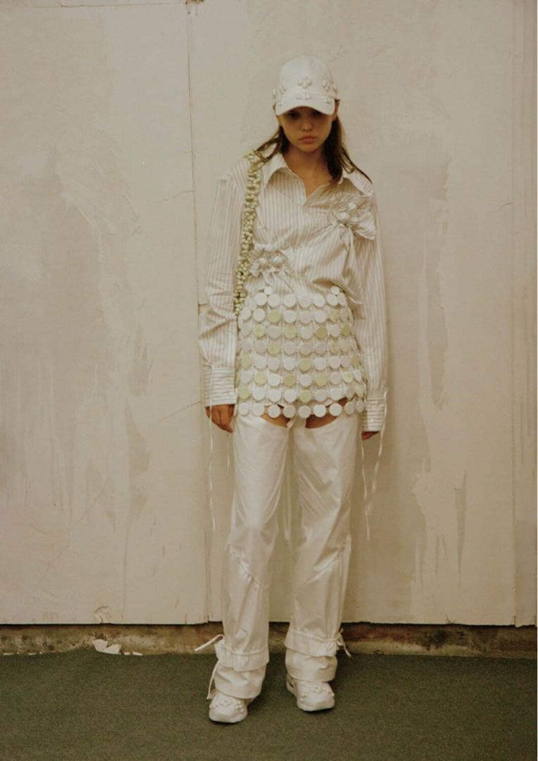 帽子 RIV NOBUHIKO CLINCH FLOWER CAP WHITE