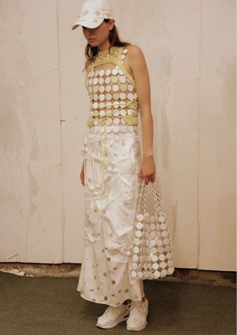 帽子 RIV NOBUHIKO CLINCH FLOWER CAP WHITE