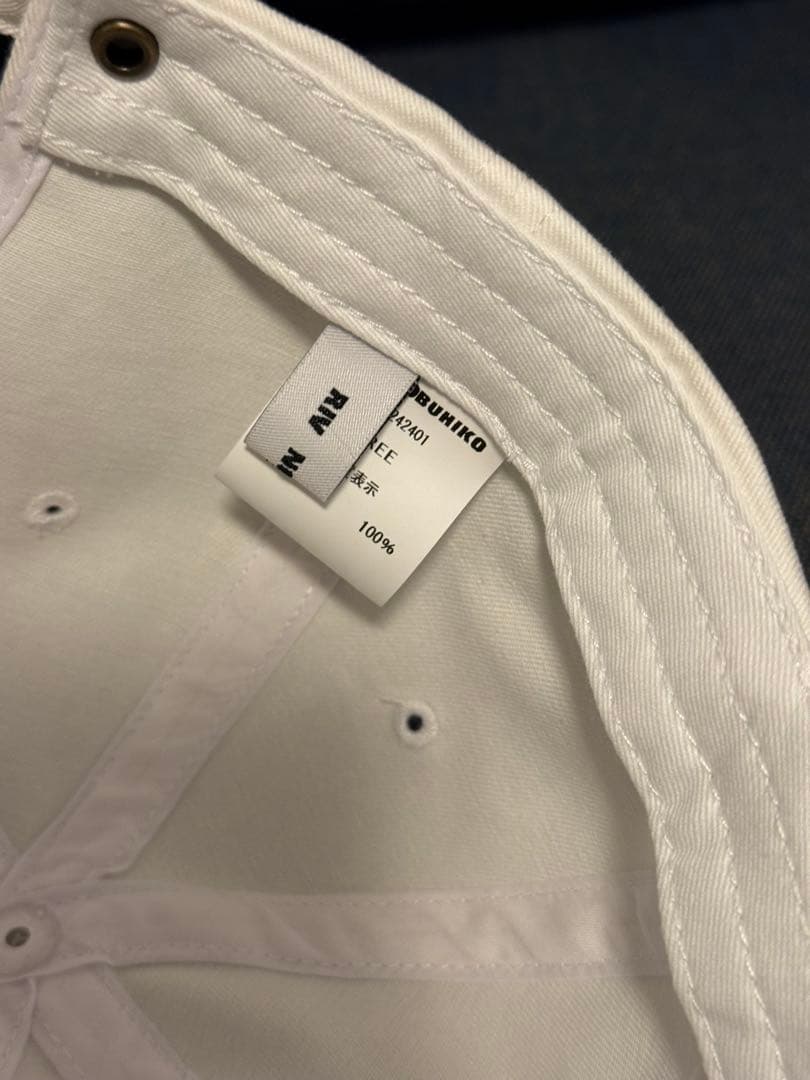 帽子 RIV NOBUHIKO CLINCH FLOWER CAP WHITE