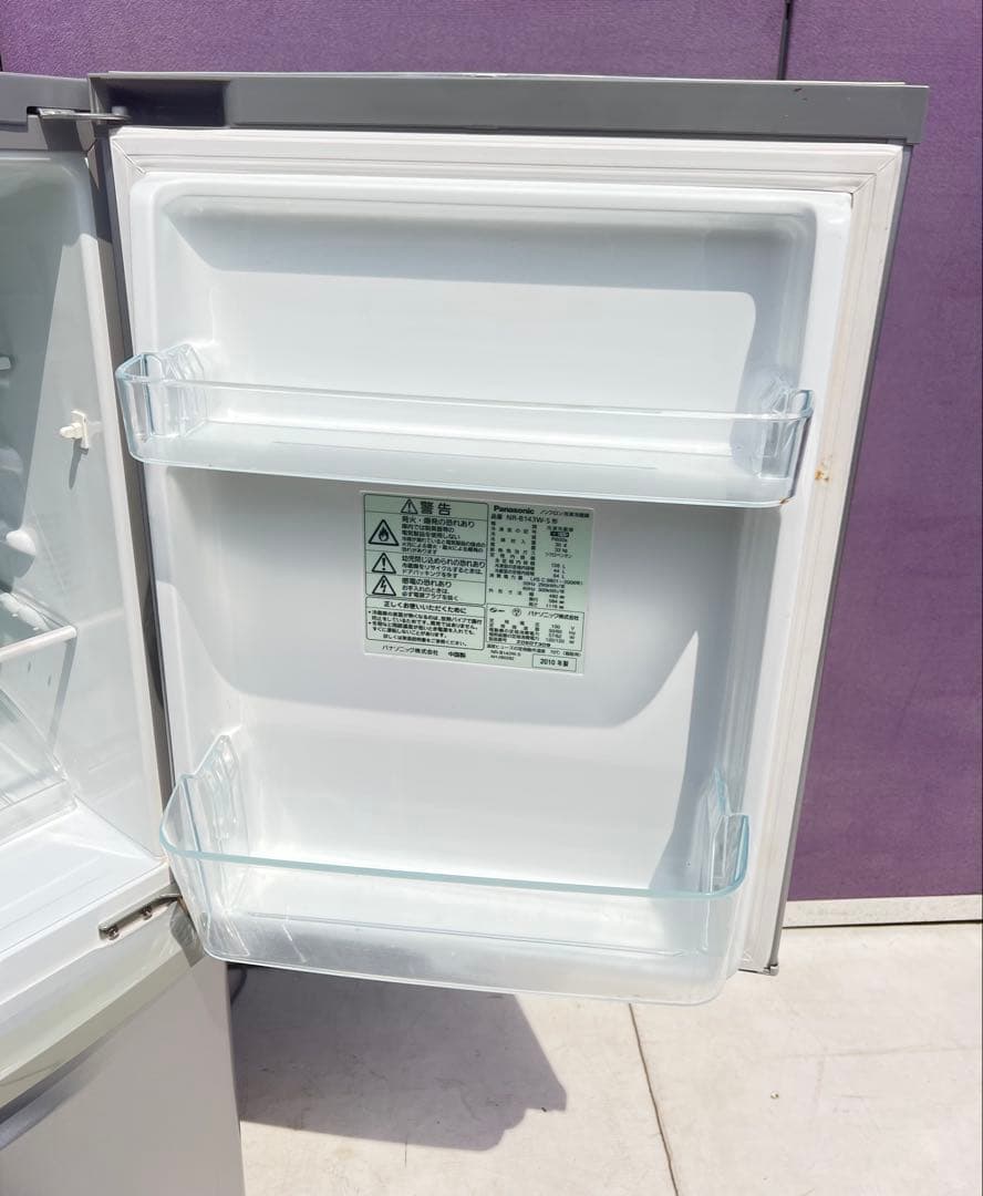 Panasonic ノンフロン冷凍冷蔵庫 品番 NR-B143W-S 2010年