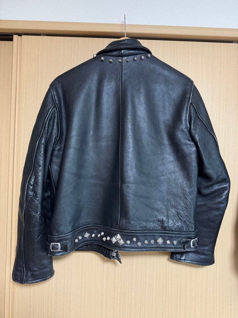 シドジャン 鋲ジャン 本革 ライダース