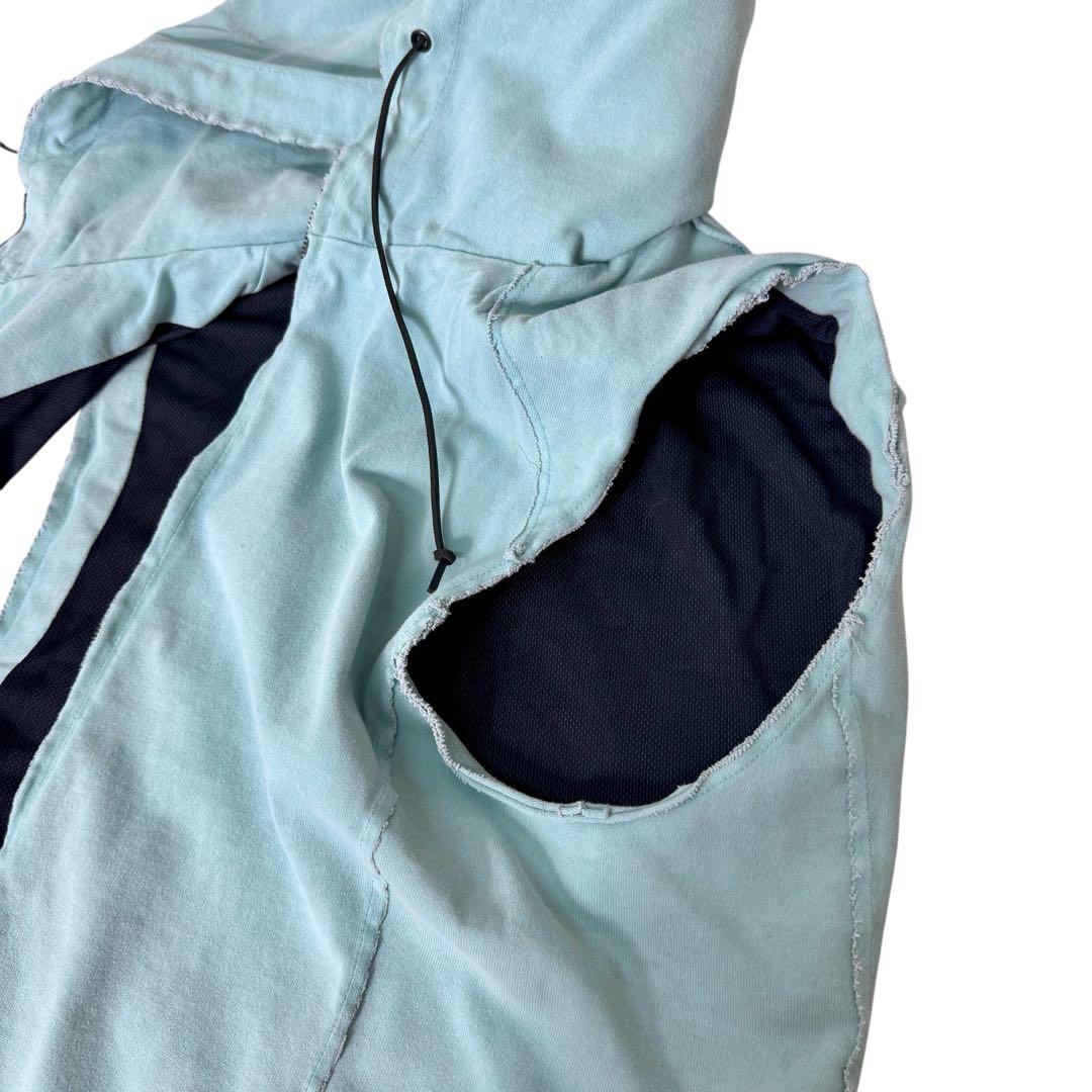 Wjk ノースリーブパーカー L ライトブルー