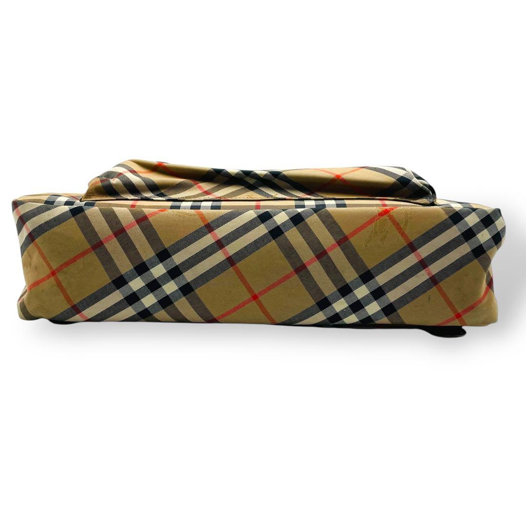 美品 BURBERRY ビジネスバッグ キャンバス ノバチェック シャドーホース