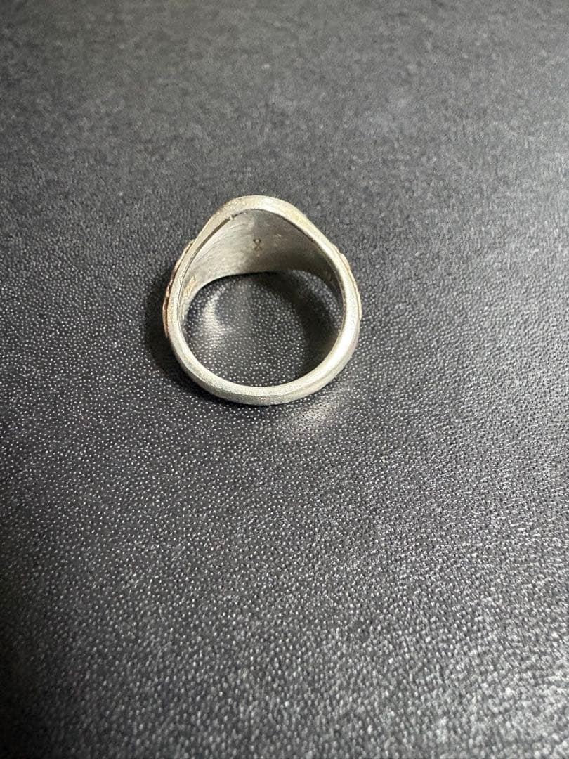 アクセサリー WAKANSILVERSMITH Oval signet ring olive